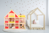 Drewniany domek dla lalek z meblami + 3 lalki gratis!